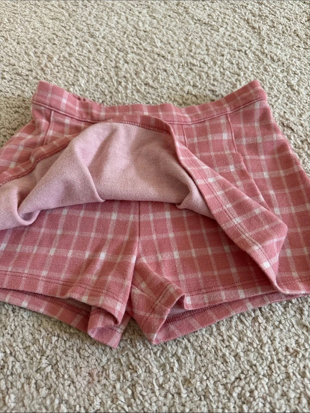 Carter's Pink Plaid Girls' Skort